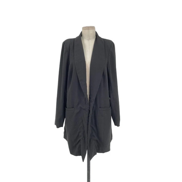 Eloquii Long Essential‎ Blazer in Black Plus Size 14 - Picture 2 of 10